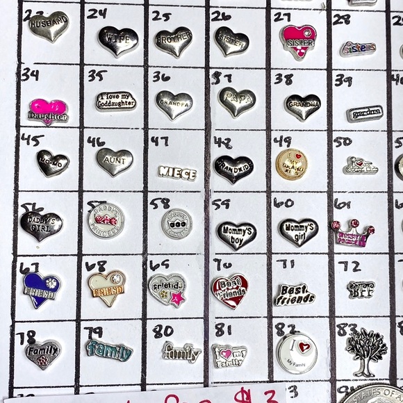 LC-#4 (4X) Family locket charms - Picture 6 of 8